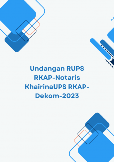  Undangan  RUPS RKAP-Notaris Khairina 2023